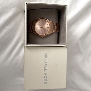 Rose gold Michael Kors watch